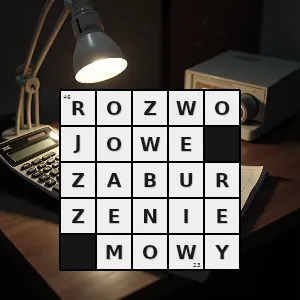 Hasło krzyżówkowe nieprawidłowości w rozwoju mowy pojawiające się w okresie dzieciństwa - rozwojowe zaburzenie mowy – rozwiązanie, synonimy, podpowiedzi i definicje krzyżówkowe